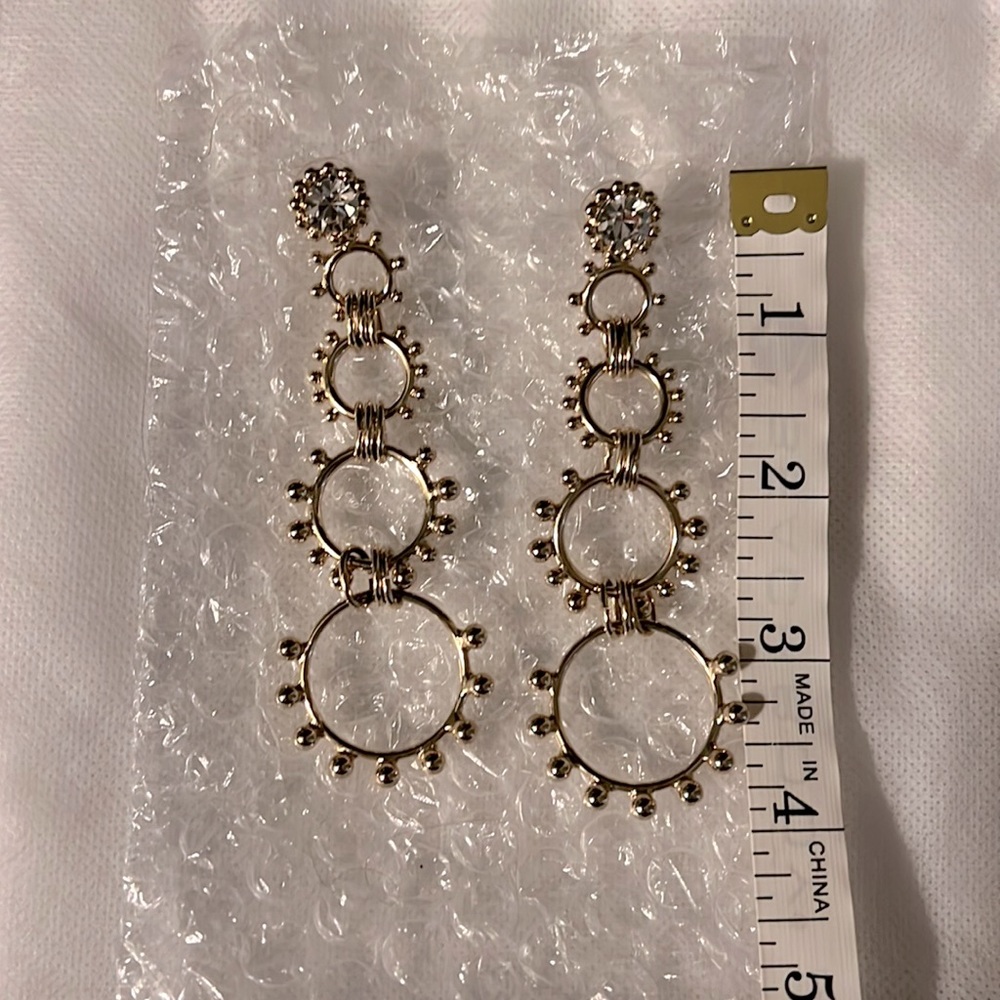 DANNIJO Gold Multi-Hoop Drop Earrings